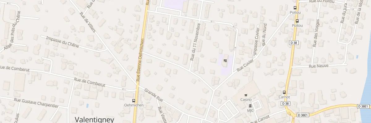 Plan du 5 Rue du 11 Novembre à Valentigney