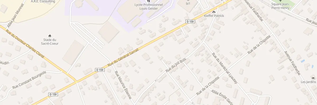 Plan du 13 Rue du Général Sarrail à Raon-l’Étape