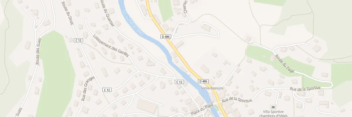 Plan du 5 Rue du Faing à Cornimont