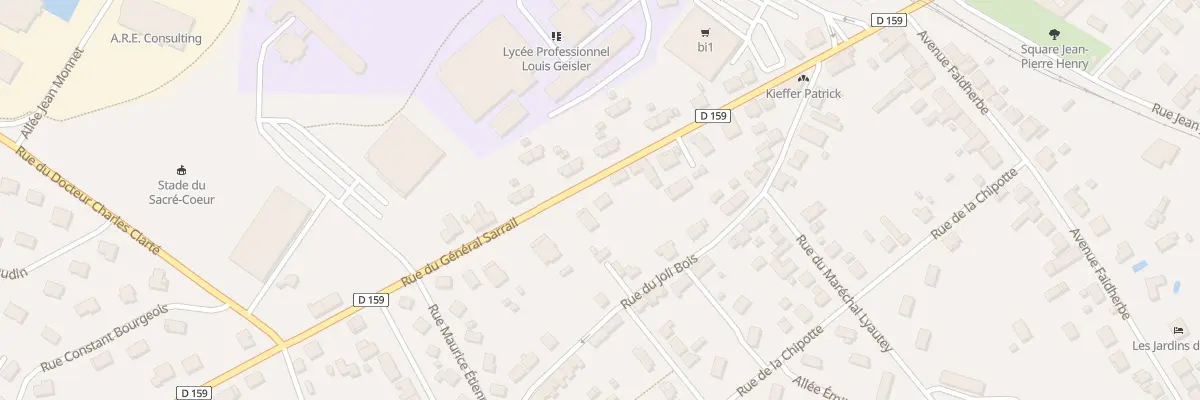Plan du 11 Rue du Général Sarrail à Raon-l’Étape
