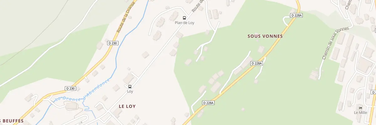 Plan du 921 Rte des Freinets à Châtel