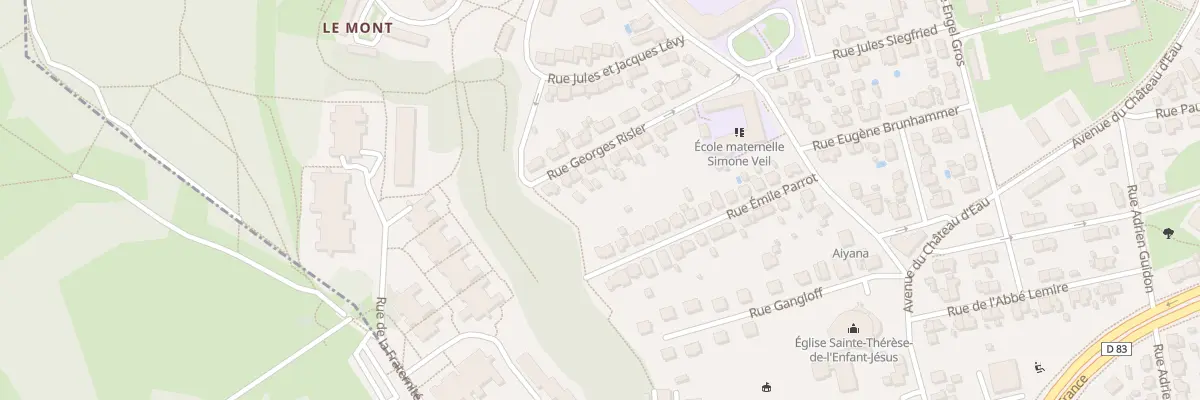Plan du 19 Rue Georges Risler à Belfort