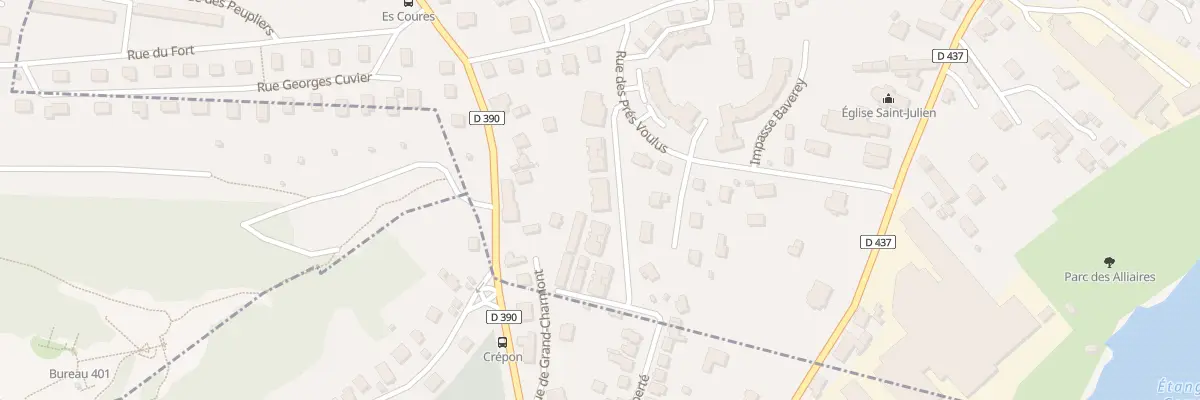 Plan du 9 Rue des Champs Feschelins à Vieux-Charmont