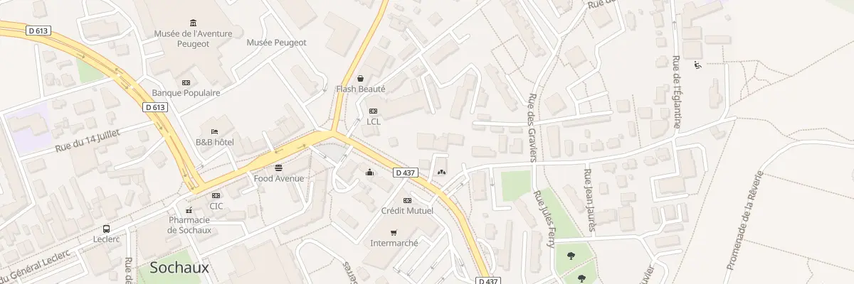 Plan du 14 Rue de Pontarlier à Sochaux
