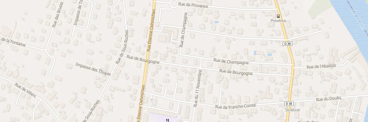 Plan du 16 Rue de Bourgogne à Valentigney