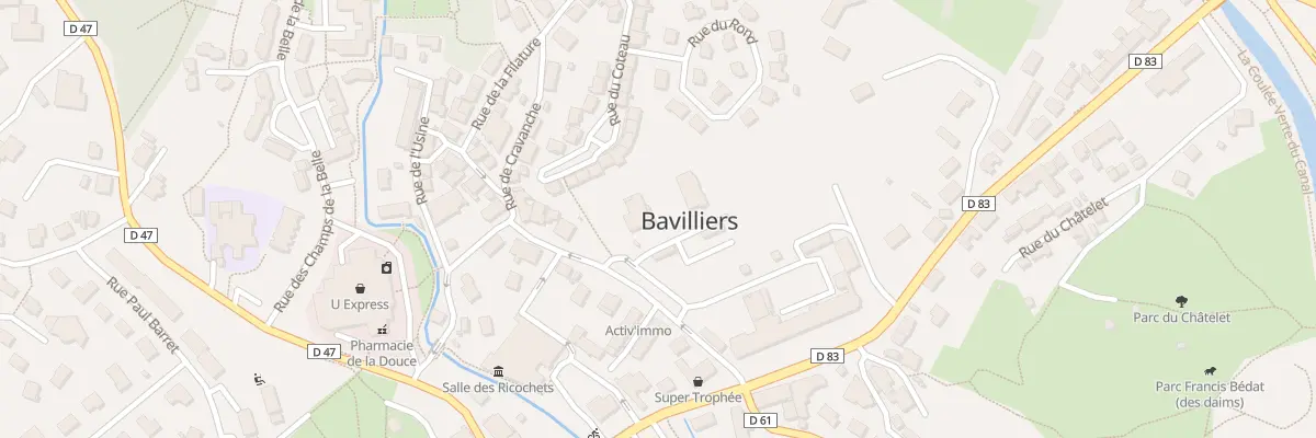 Plan du 4 All de Villiers à Bavilliers