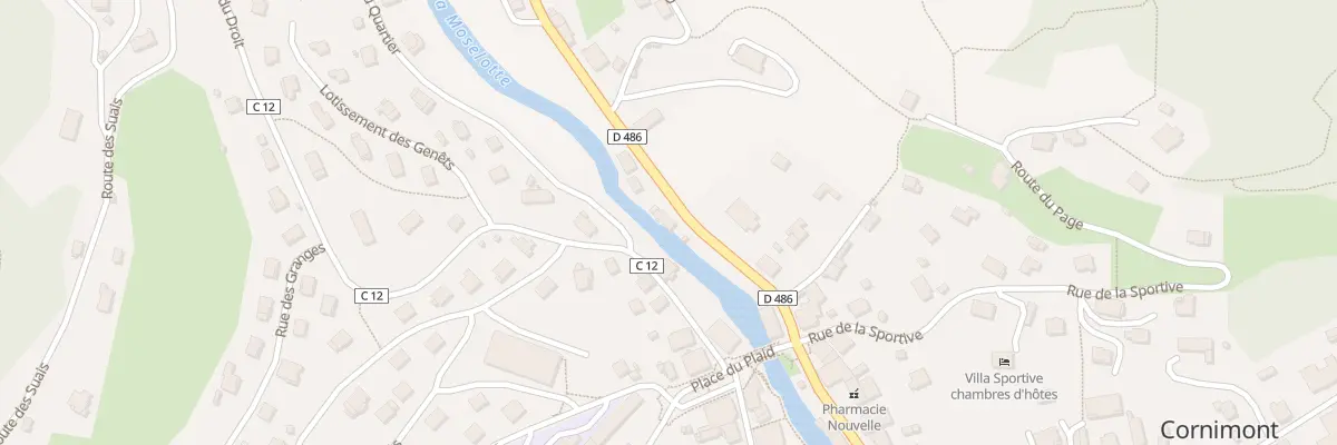 Plan du 3 Rue du Faing à Cornimont