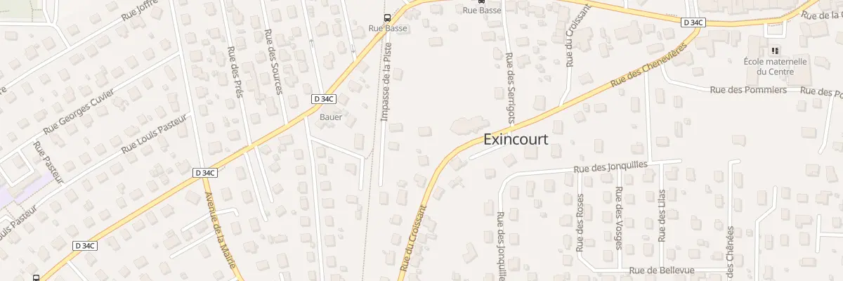 Plan du 20 Rue du Croissant à Exincourt