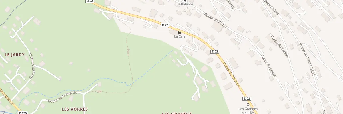 Plan du 185 Che des Grandes Mouilles à Châtel