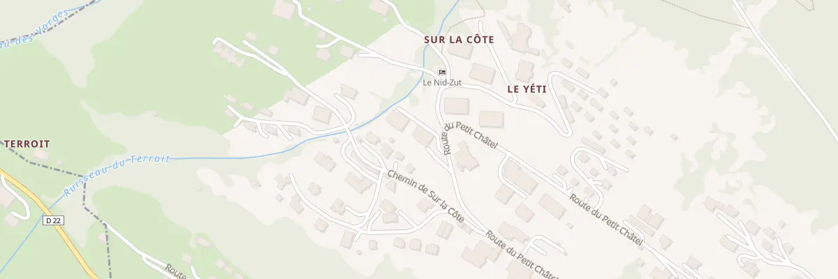 Plan du 1352 Rte du Petit Châtel à Châtel