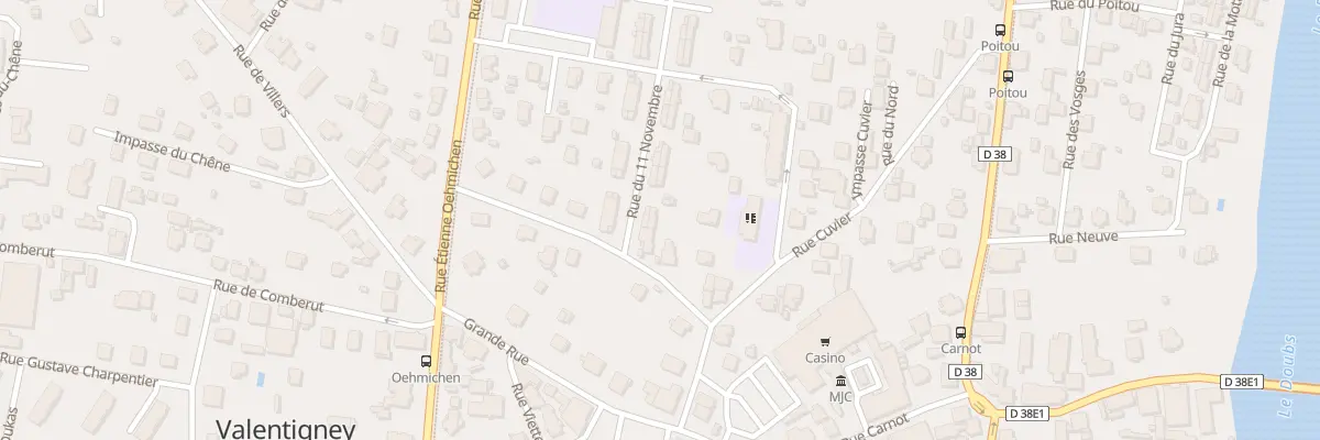 Plan du 10 Rue du 11 Novembre à Valentigney