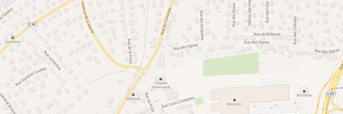 Plan du 43 Rue des Vignes à Exincourt