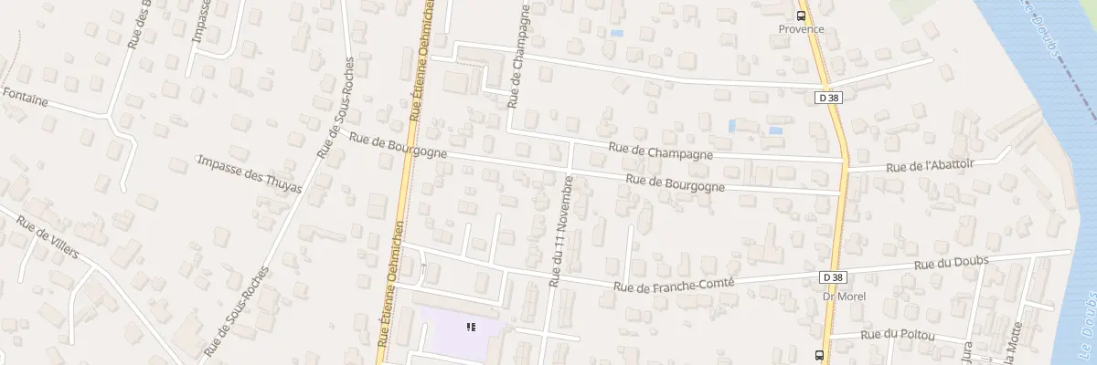 Plan du 43 Rue du 11 Novembre à Valentigney