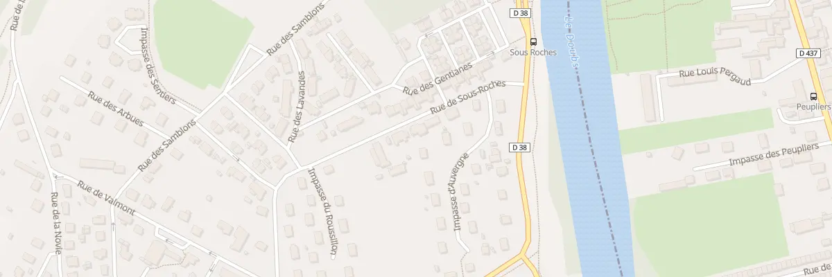 Plan du 110 Rue de Sous-Roches à Valentigney