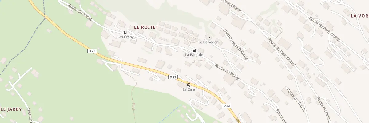 Plan du 867 Rte du Roitet à Châtel