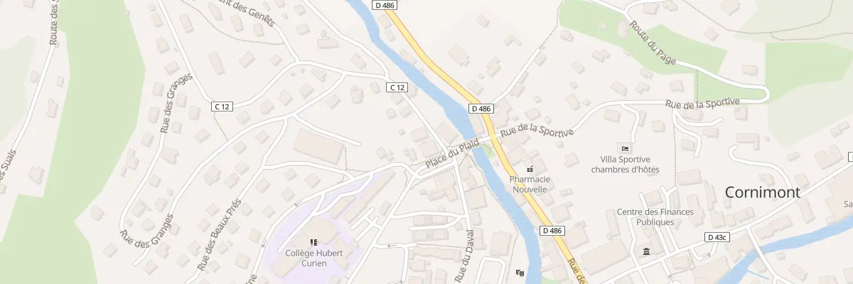 Plan du 1 Rte du Droit à Cornimont