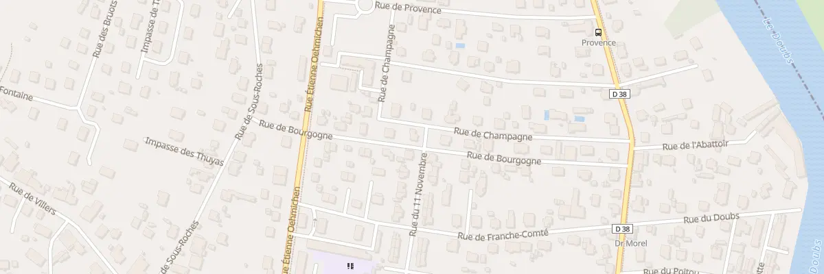 Plan du 14 Rue de Bourgogne à Valentigney