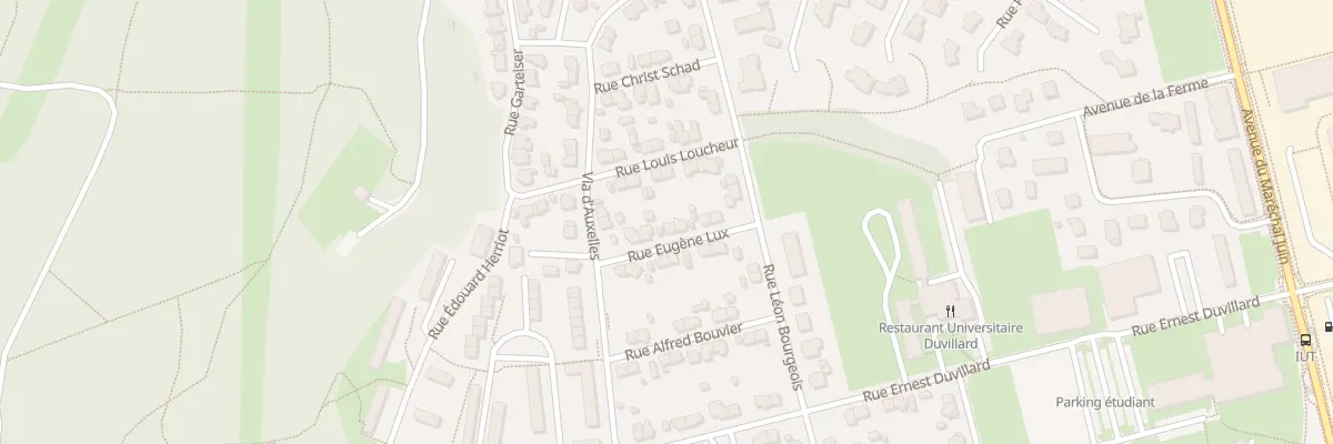 Plan du 8 Rue Eugène Lux à Belfort
