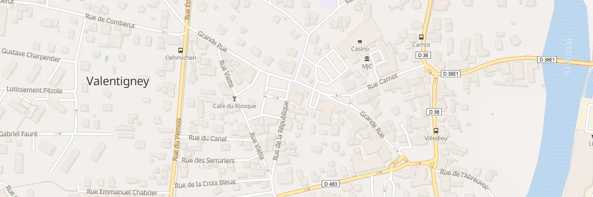 Plan du 3 Rue de la République à Valentigney