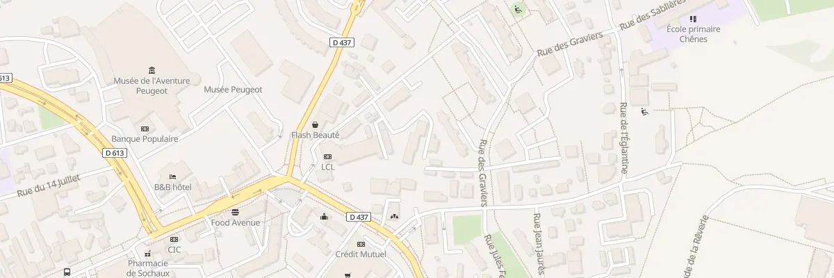 Plan du 1 Rue des Vergers à Sochaux