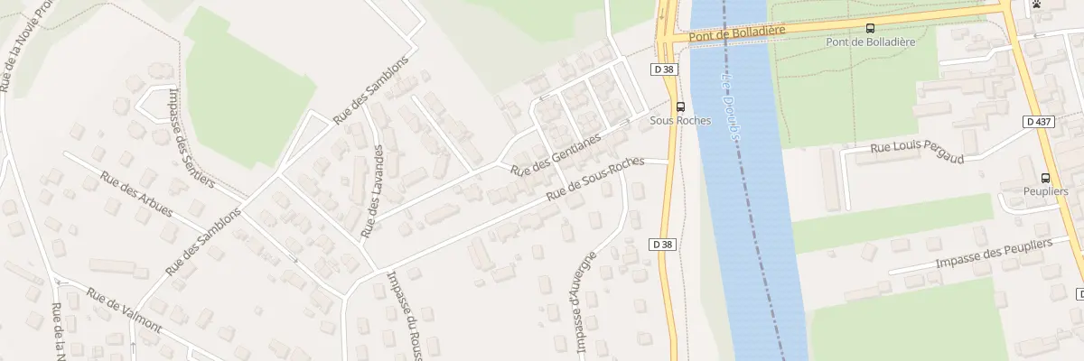 Plan du 20 Rue des Gentianes à Valentigney