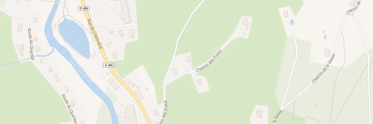 Plan du 4 Che des Evaux à Cornimont