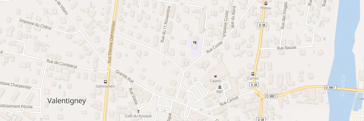 Plan du 2T Rue du 11 Novembre à Valentigney