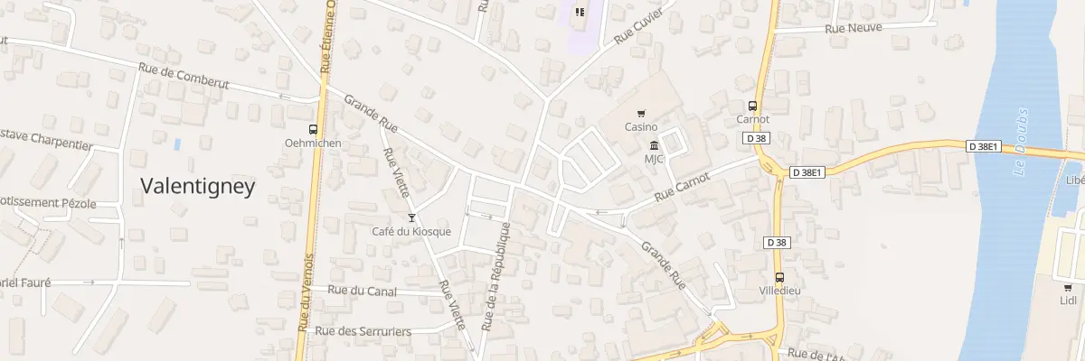 Plan du 22 Grande Rue à Valentigney