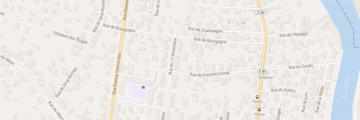 Plan du 50 Rue du 11 Novembre à Valentigney