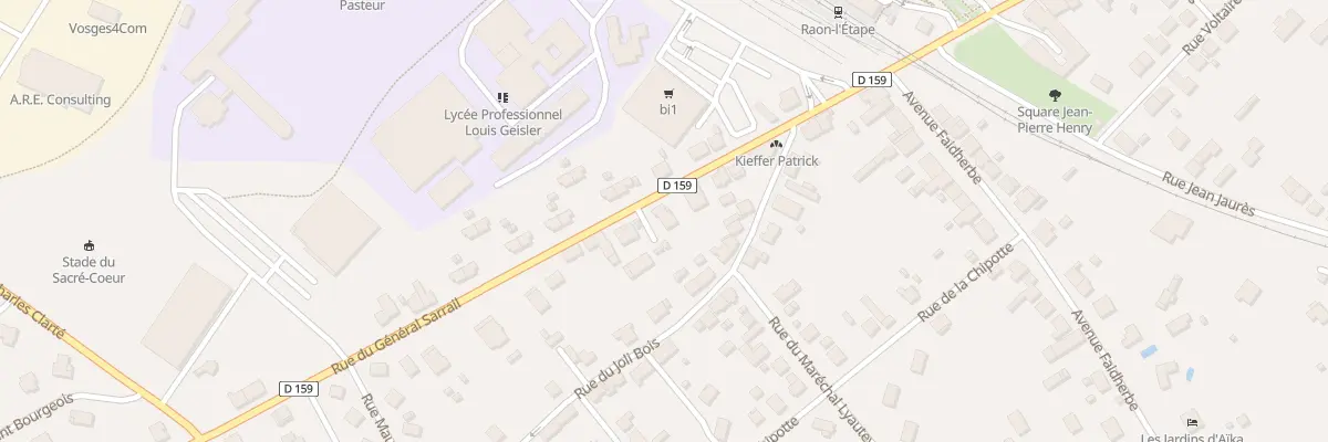 Plan du 5A Rue du Général Sarrail à Raon-l’Étape