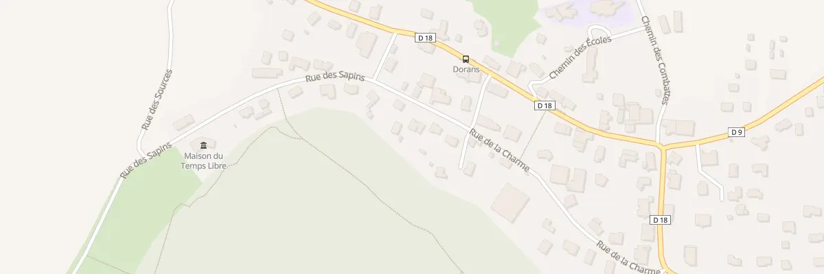 Plan du 15 Rue de la Charme à Dorans
