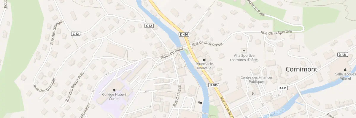 Plan du 1 Rue du Daval à Cornimont