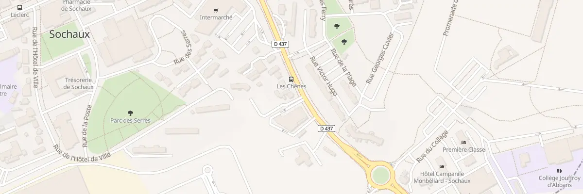 Plan du 21 Rue de Pontarlier à Sochaux