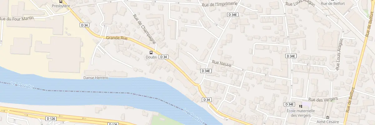 Plan du 15 Grande Rue à Audincourt