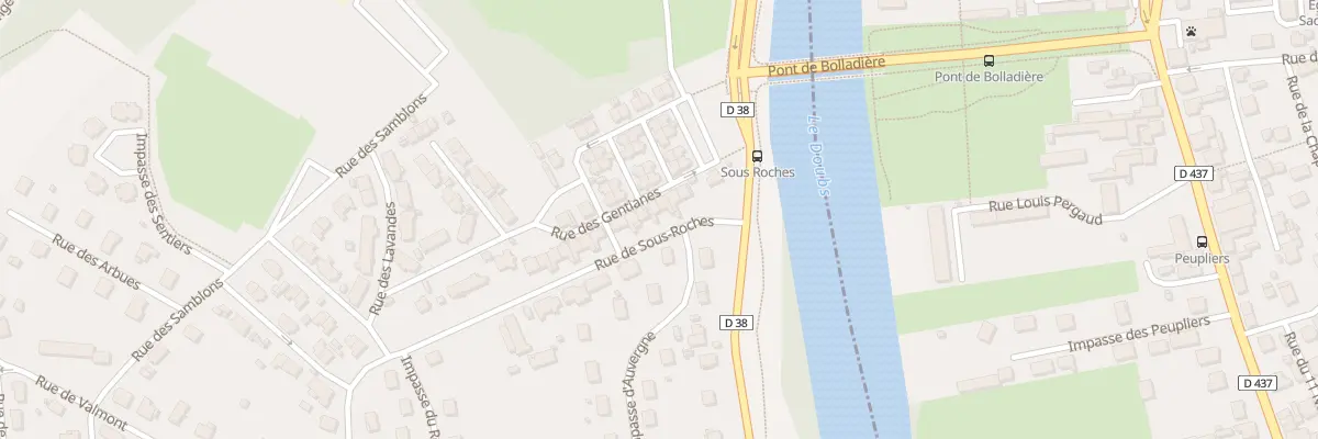 Plan du 30 Rue des Gentianes à Valentigney