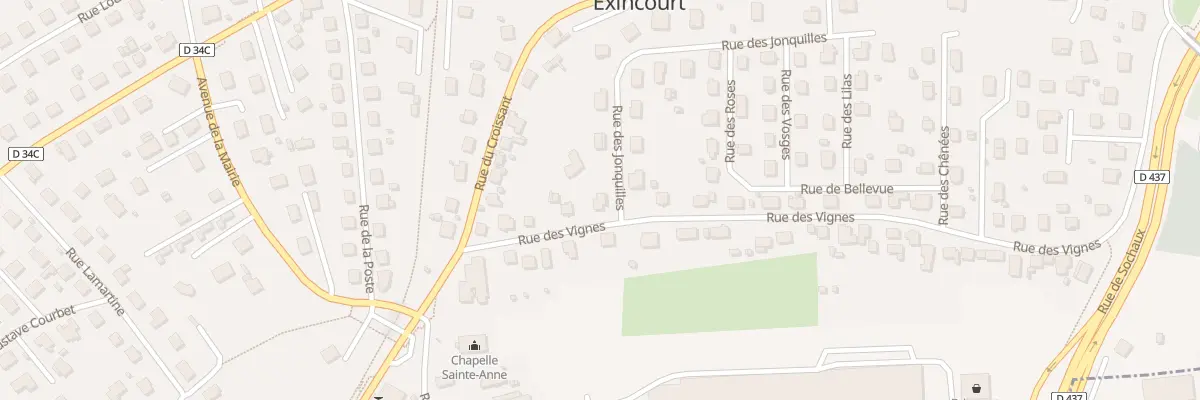 Plan du 36 Rue des Vignes à Exincourt