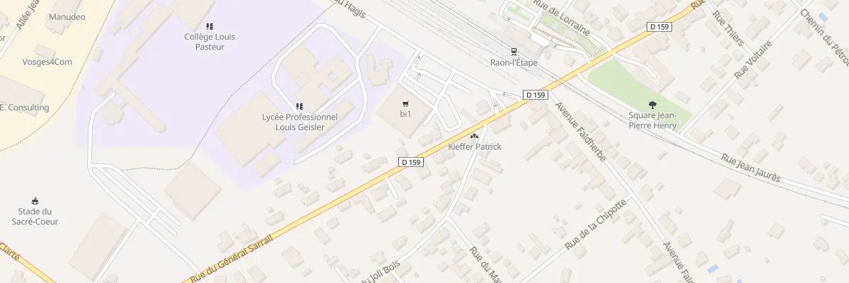 Plan du 6 Rue du Général Sarrail à Raon-l’Étape