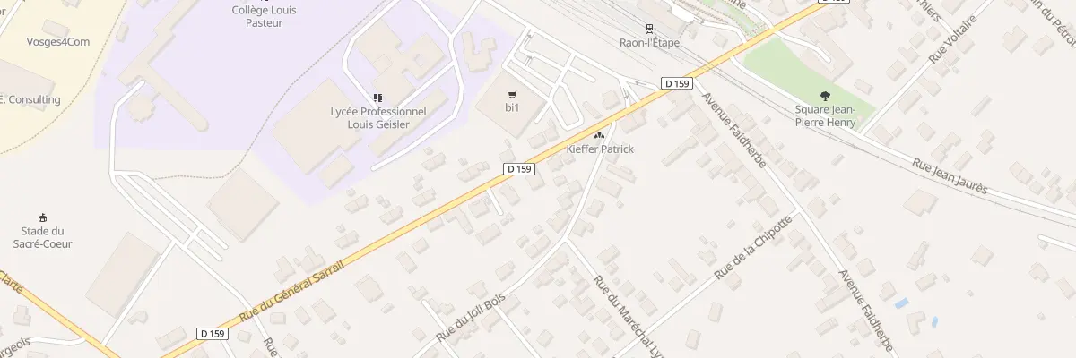 Plan du 5B Rue du Général Sarrail à Raon-l’Étape
