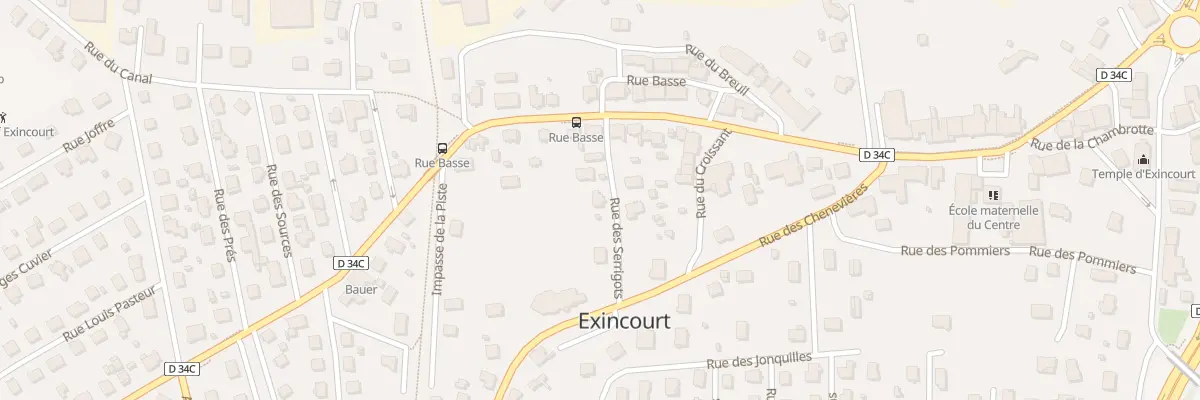 Plan du 5 Rue des Serrigots à Exincourt