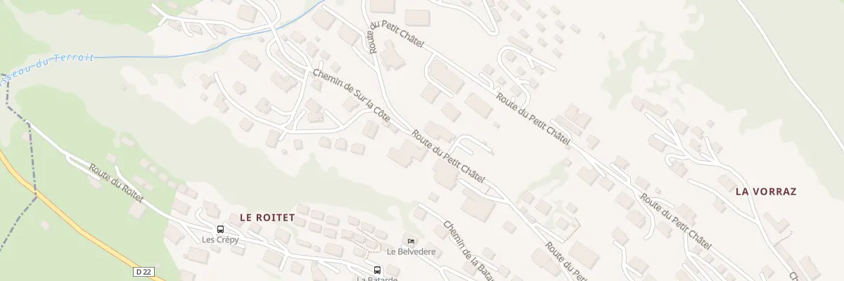Plan du 1155 Rte du Petit Châtel à Châtel