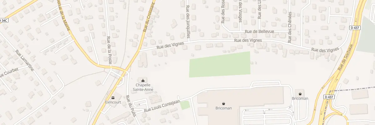 Plan du 37 Rue des Vignes à Exincourt
