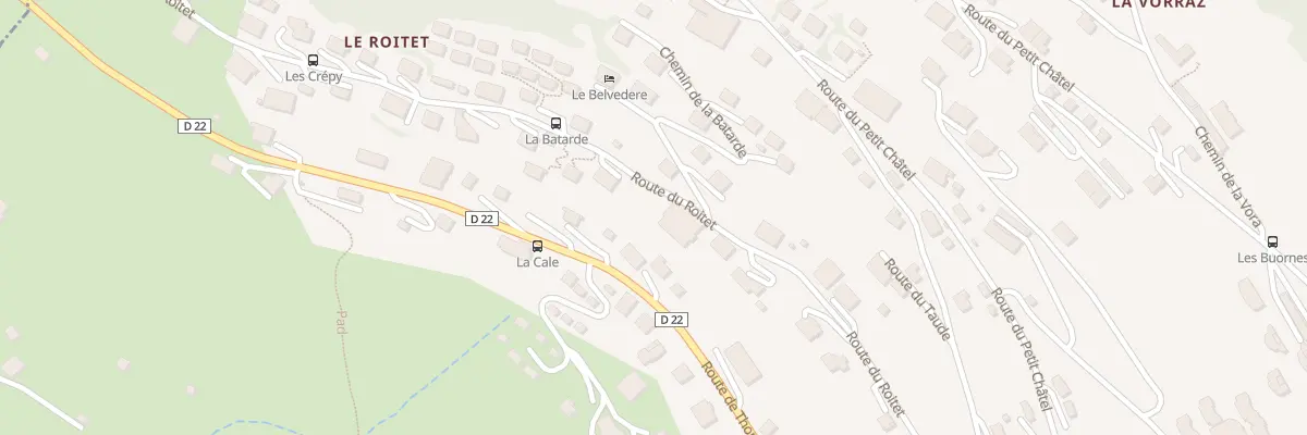 Plan du 797 Rte du Roitet à Châtel