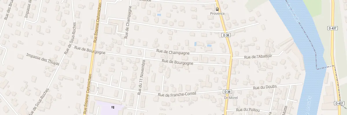 Plan du 8 Rue de Bourgogne à Valentigney