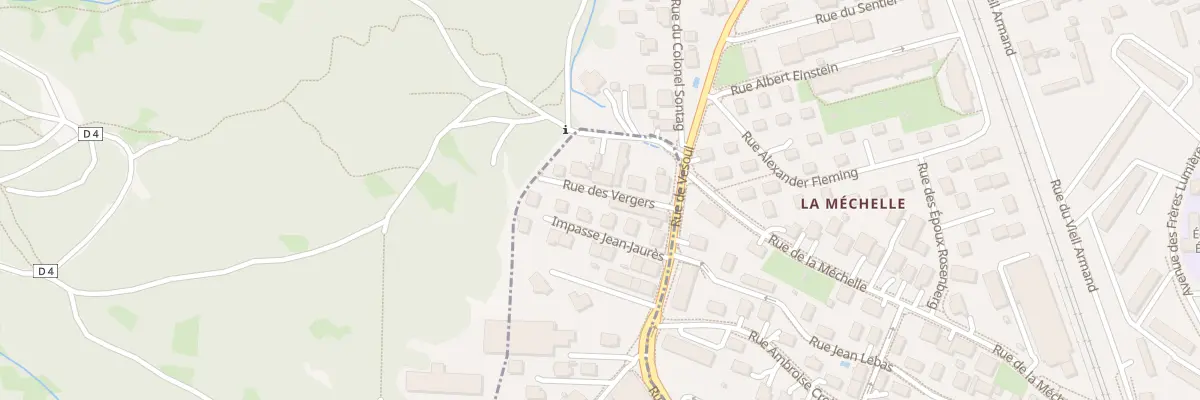 Plan du 3 Rue des Vergers à Cravanche