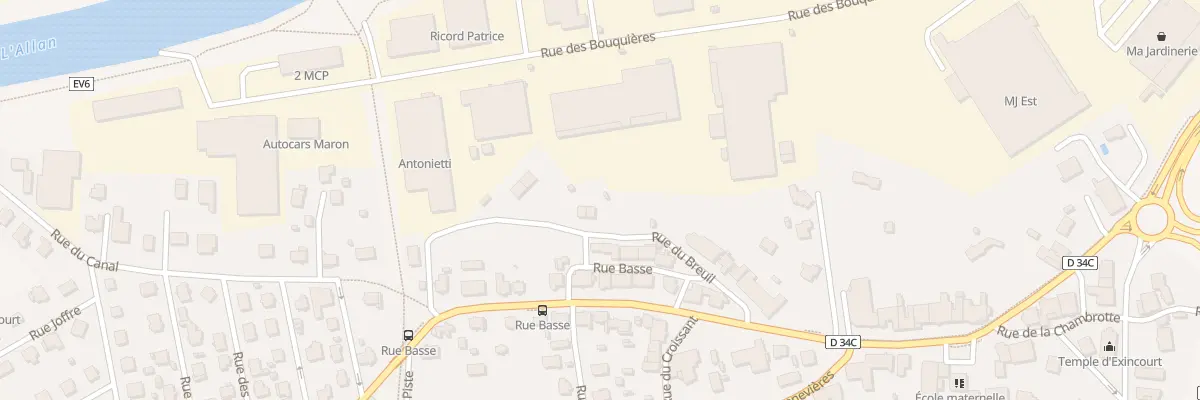 Plan du 2 Rue du Breuil à Exincourt
