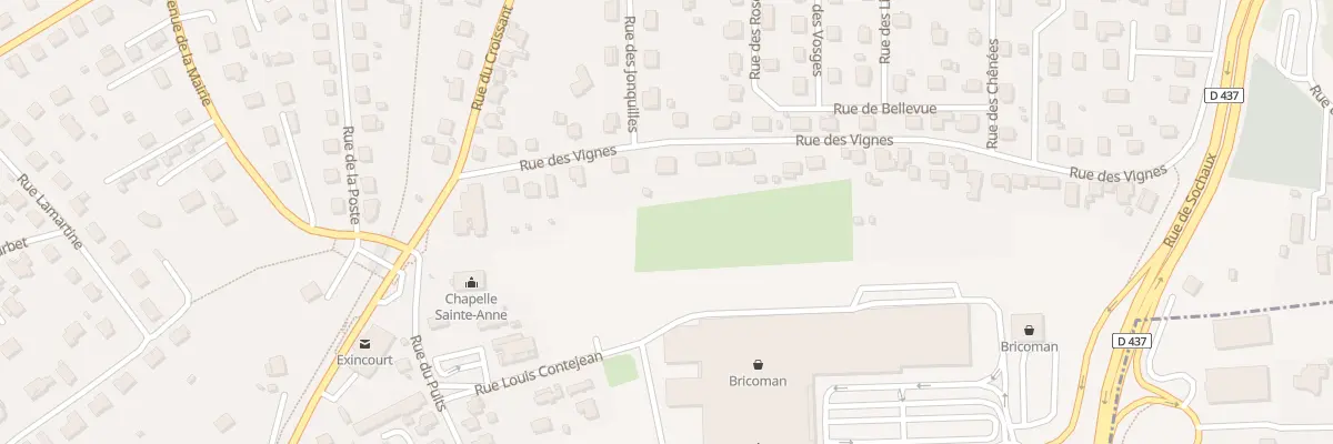 Plan du 33 Rue des Vignes à Exincourt