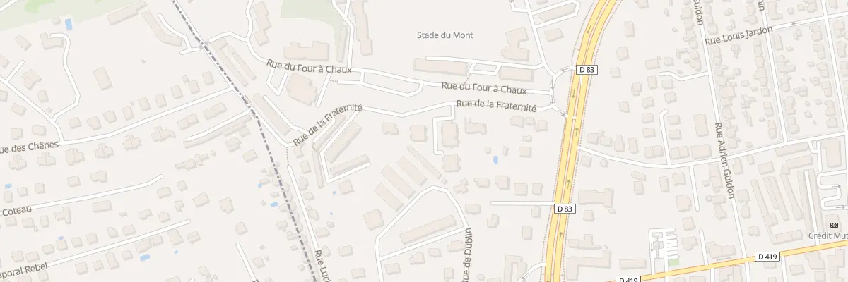 Plan du 9 Rue de la Fraternité à Belfort