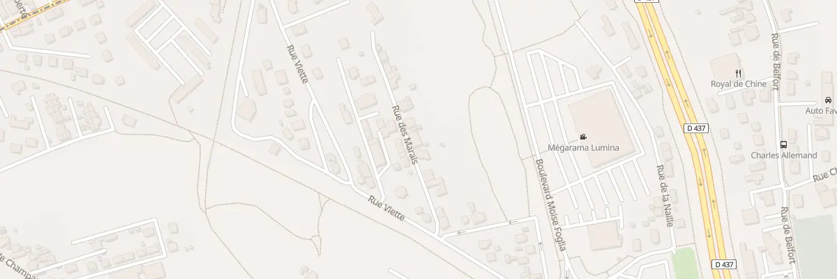 Plan du 10 Imp des Marais à Audincourt