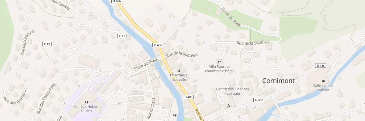Plan du 4 Rue de la Sportive à Cornimont