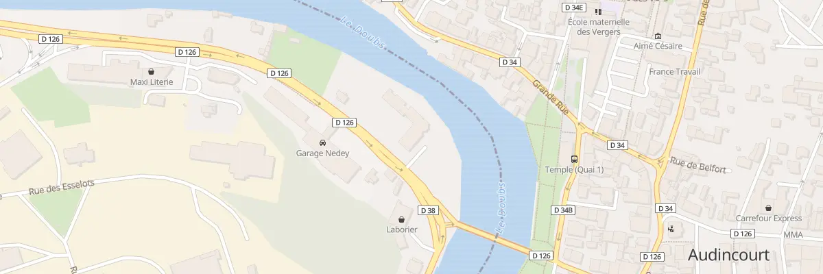 Plan du 4 Rte de Belchamp à Valentigney